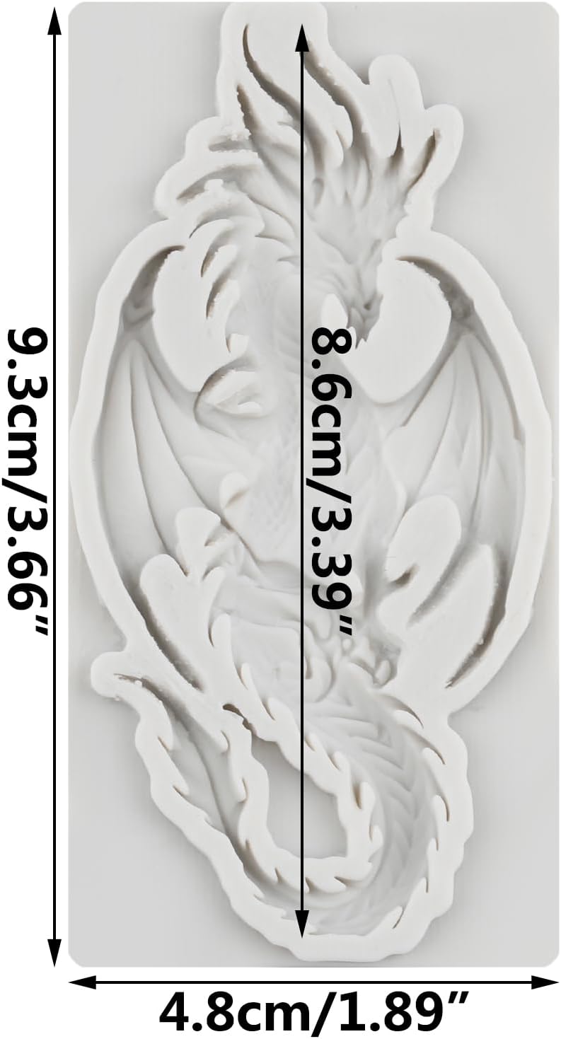 TAOXIBEI Flying Dragon Polymer Clay Mold Dragon Resin Silicone Molds for DIY Crafts Epoxy Resin Casting Air Dry Polymer Clay Plaster Jewelry Making - Image 2